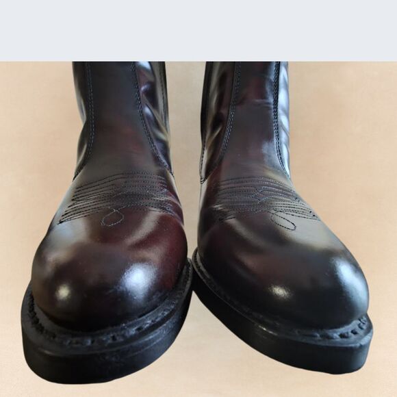 Laredo Leather Boots | Men's 8.5 EW | Brown | Casual Dress Ankle Cowboy Western - Picture 8 of 11